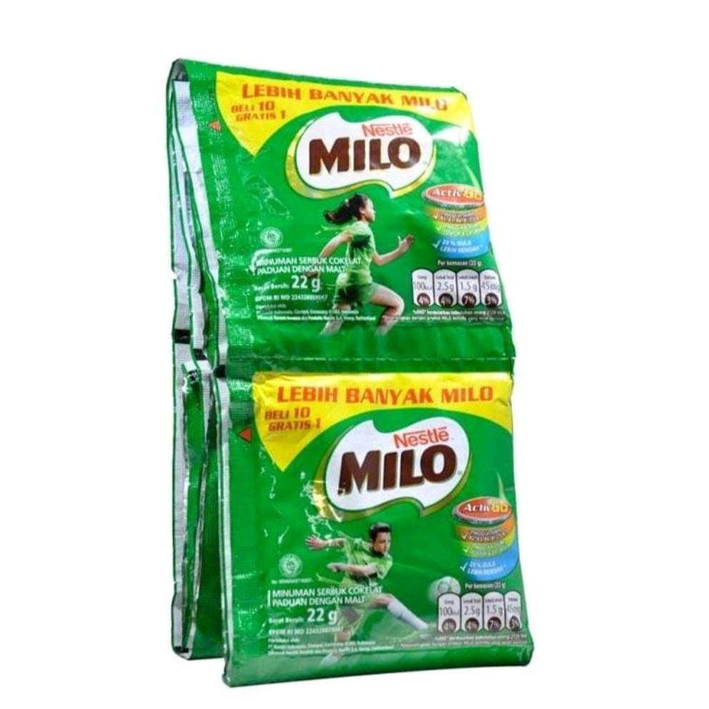 

Milo Sachet 1 Renceng ( 10 pcs ) Bubuk Coklat Susu Chocolate