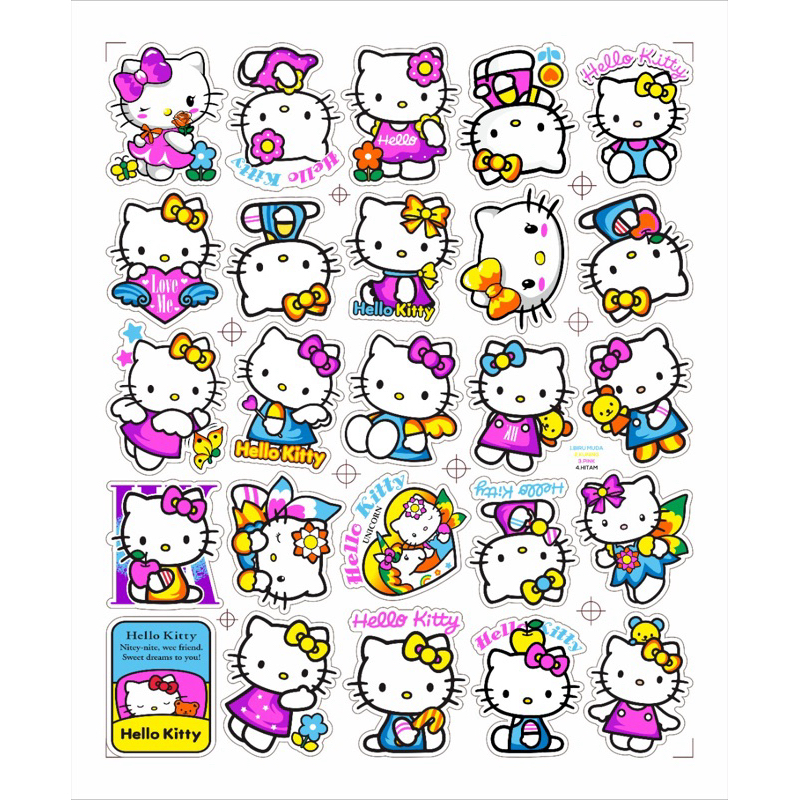 

25 PCS STICKER HELLO KITTY ANTI AIR KARTUN ANAK