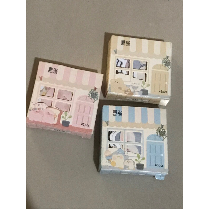 

Stiker Jurnal Sticker Set Home Series isi 45 Pcs Stiker Deco Journaling Stiker Notebook Lucu Aesthetic Korea