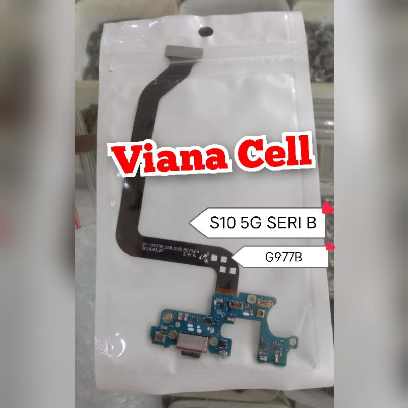 flexible pcb board konektor charger samsung S10 5G G977B papan cas samsung S10 5G seri B