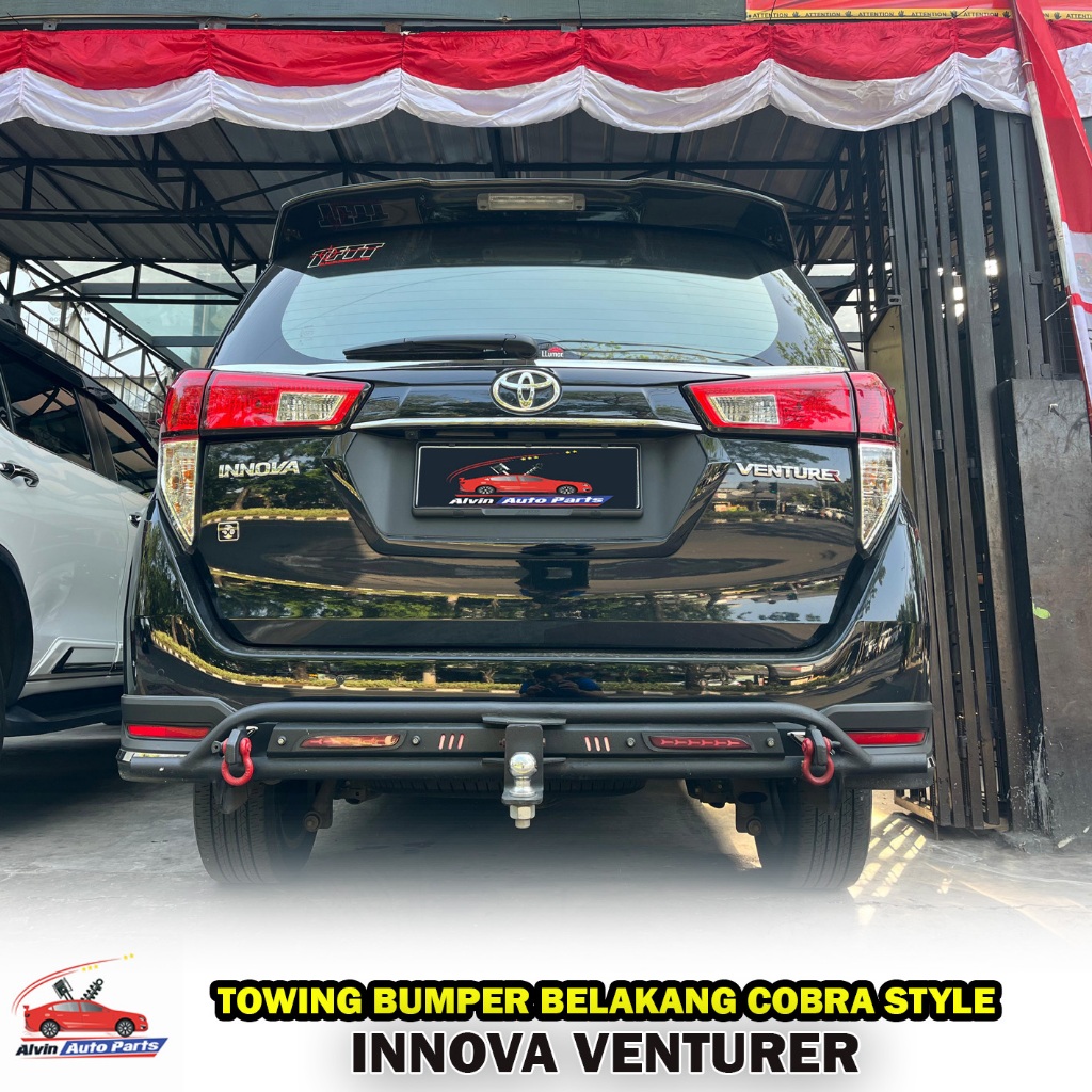 TOWING BELAKANG INNOVA VENTURER - COBRA STYLE / PENGAMAN BUMPER BELAKANG INNOVA VENTURER