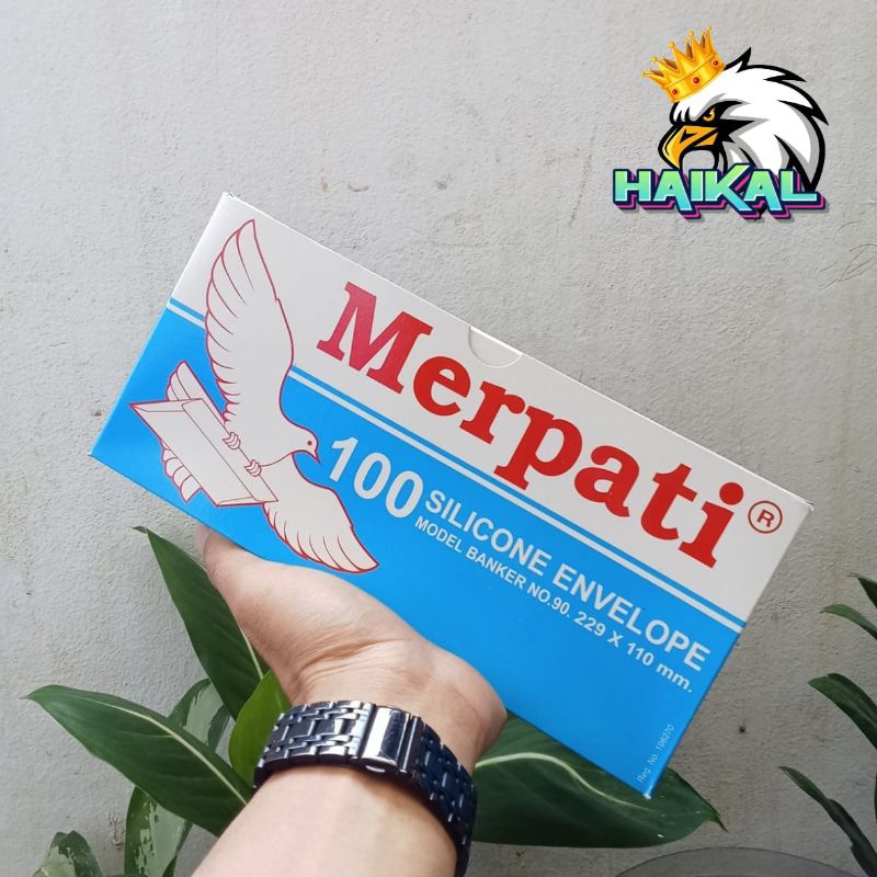 

1 Pak Amplop Merpati Polos Model Banker No.90 Ukuran 229x110mm Isi (100pcs)
