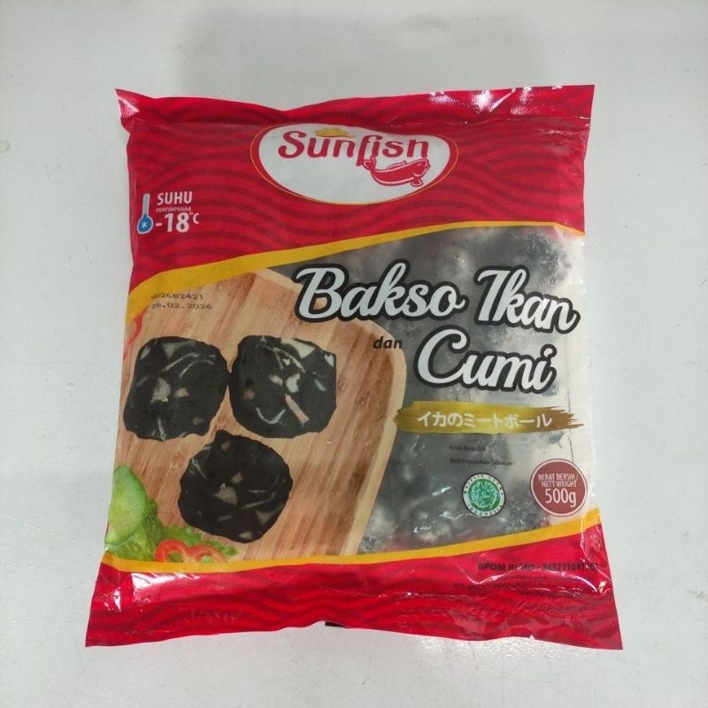 

SUNFISH Bakso Ikan Cumi 500g