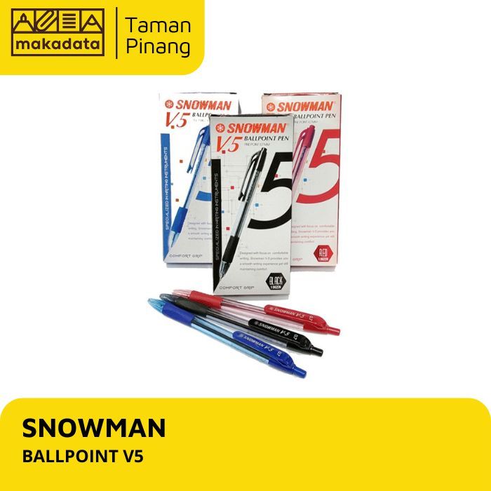 

PULPEN / BALLPOINT SNOWMAN V5 0.7mm (1PACK)