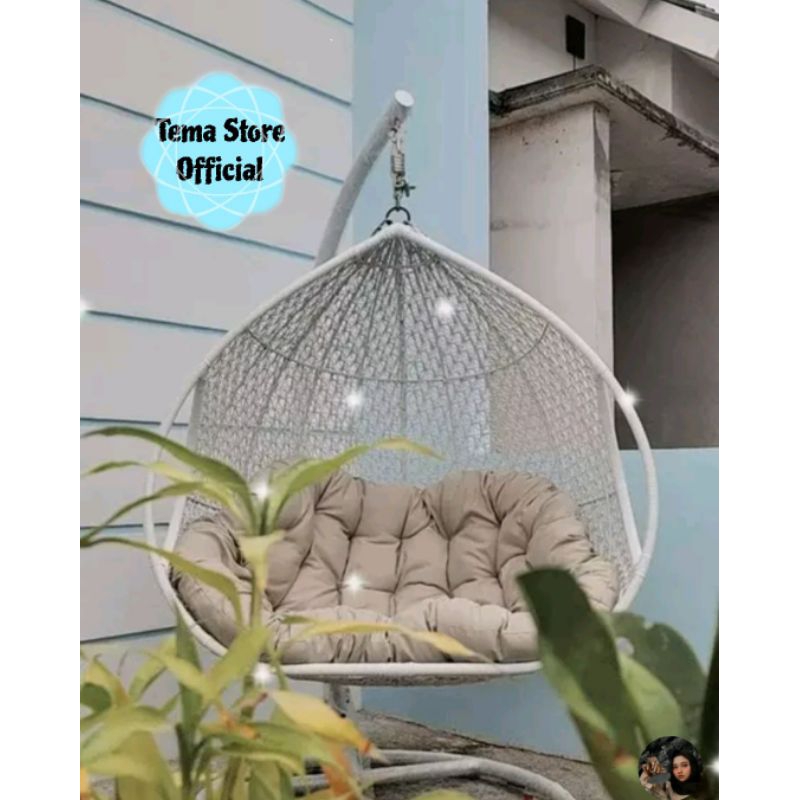 AYUNAN ROTAN SINTETIS JUMBO (D130) / AYUNAN GANTUNG ROTAN SINTETIS JUMBO