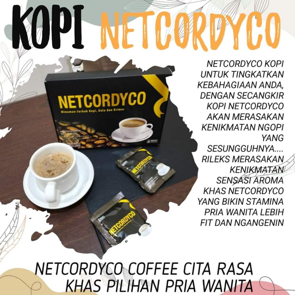 

NEW KOPI NETCORDICO KEMASAN TERBARU 1 BOX ISI 10 SACHET ORIGINAL