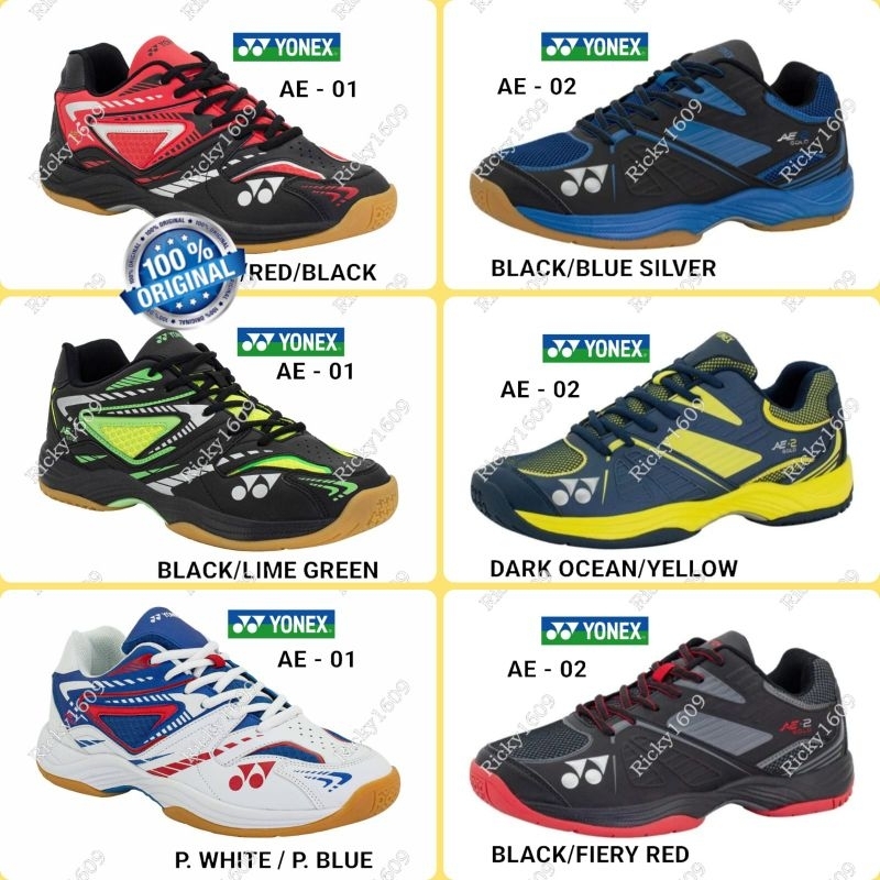 SEPATU BADMINTON YONEX AE - 01 GOLD / SEPATU BADMINTON  YONEX AE - 02 GOLD (TRUCUSHION - TRU SHAPE) 