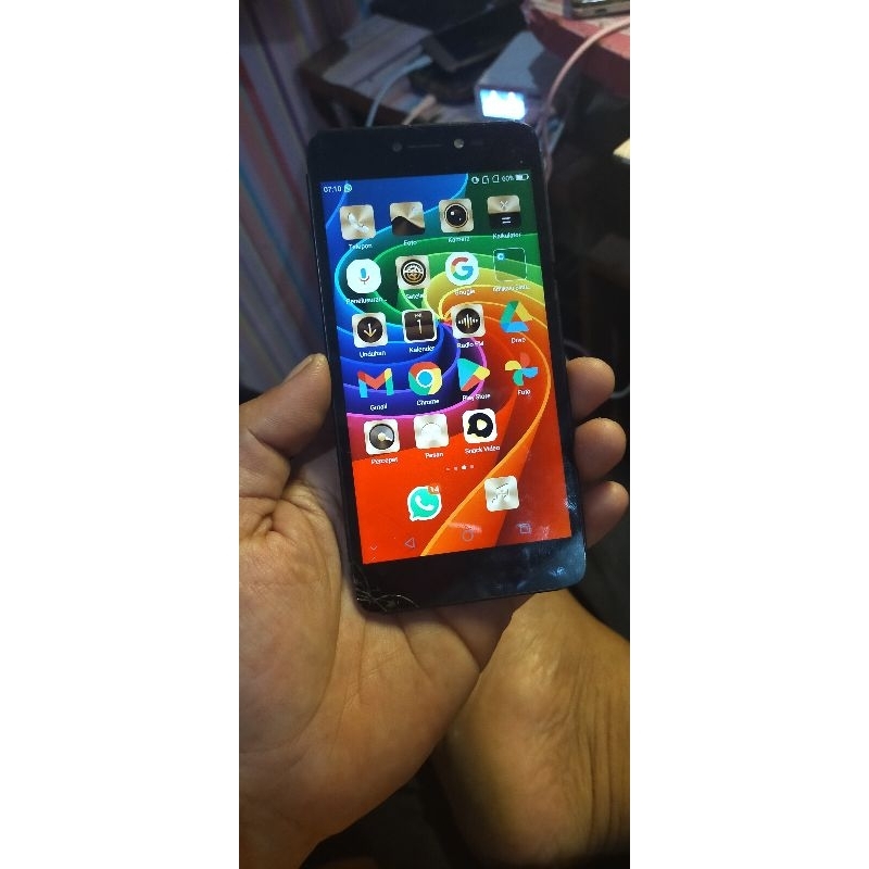 lcd advan i5c plus minus retak di bawah masih normal lcd ori