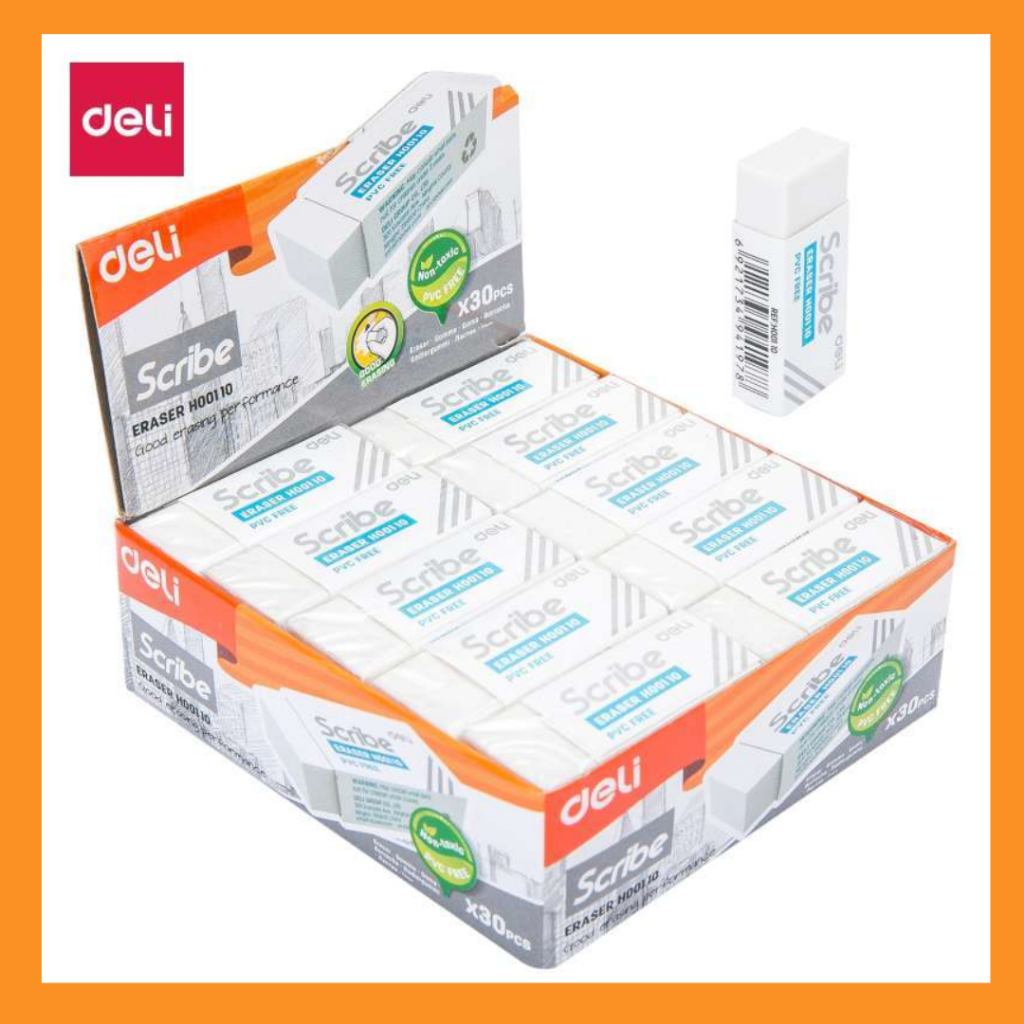 

DELI Penghapus pensil scribe putih H00110