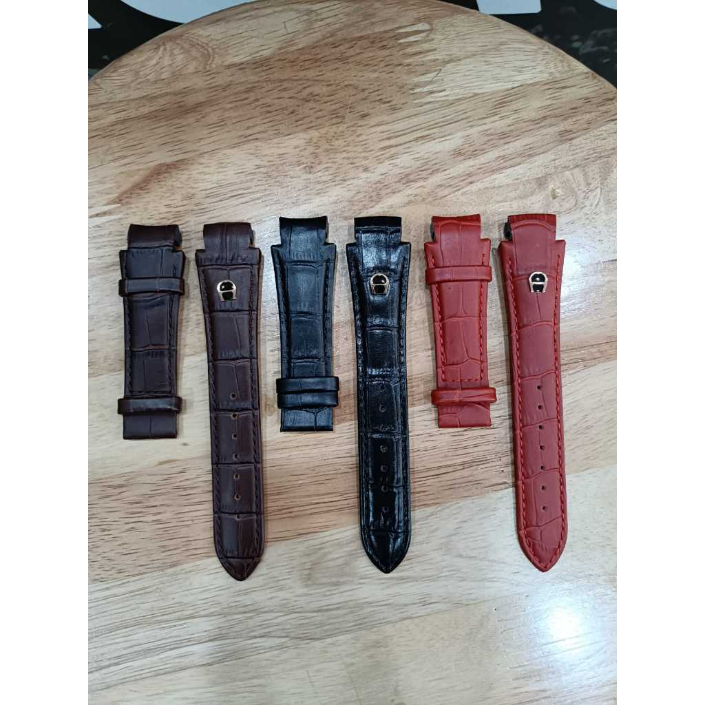 tali jam tangan aigner - strap kulit jam tangan aigner palermo cewek