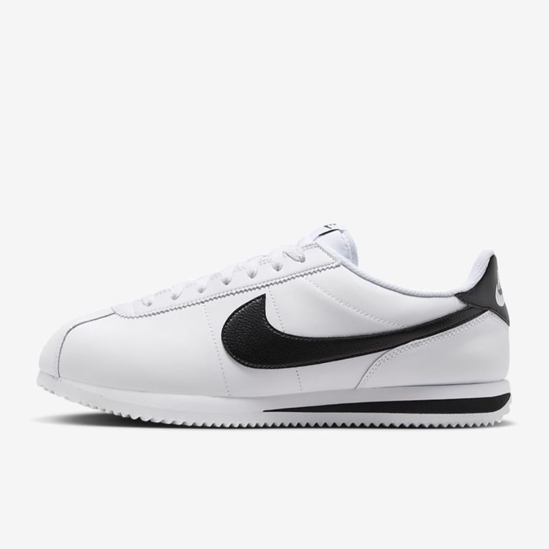 Nike Cortez WHITE BLACK SWOOSH