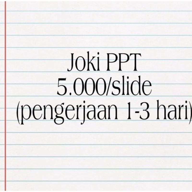

Joki PPT seminar/ sidang murah