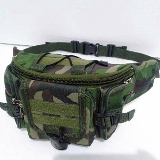 Muraaaahh Tas pinggang tactical army  tas pinggang military  waistbag tactical army