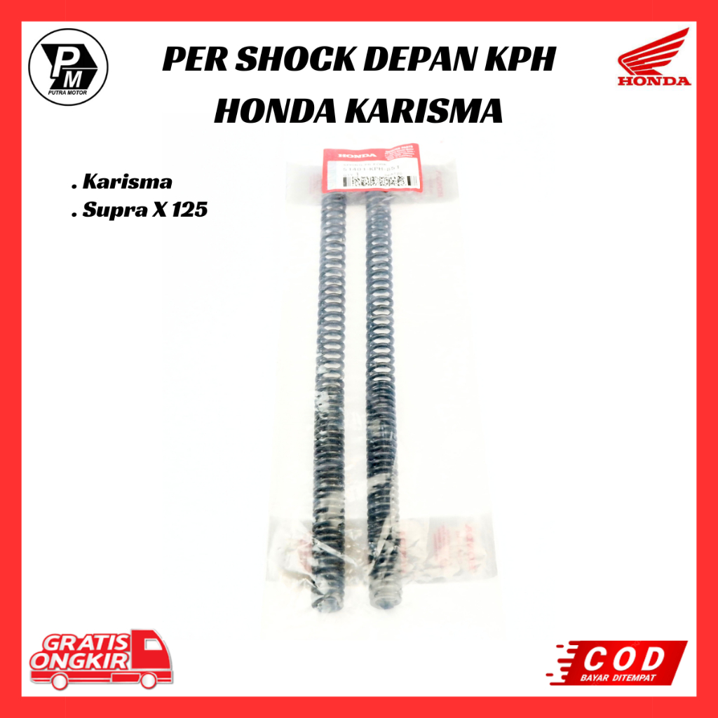 Per Shock Depan Honda Supra X 125 / 51401-KPH-971 Per Pir Shock Depan Supra X 125 / PER AS SHOCK
