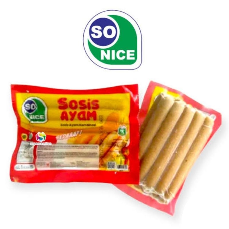 

SO NICE Sosis Ayam Kombinasi 375gr Thermo Sedaap Halal Murah Enak