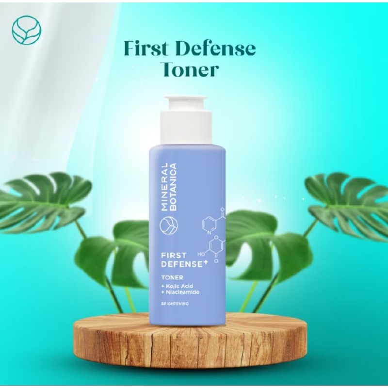 mineral botanica toner first defense brightening untuk mencerahkan, hydrating kulit normal kering ko