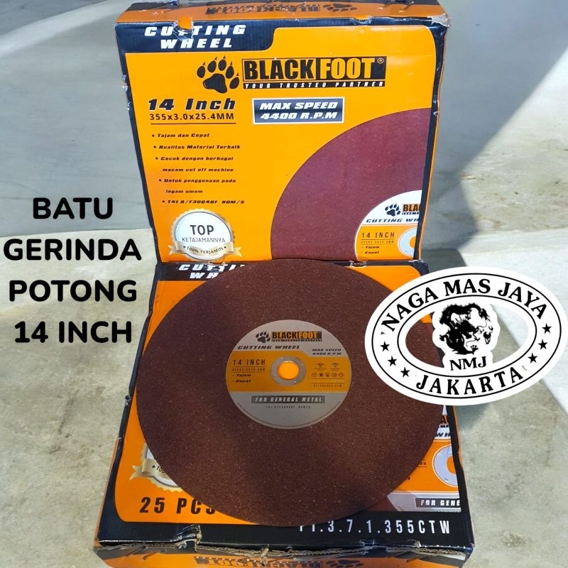 BLACKFOOT BATU GERINDA POTONG BESI 14 INCH / MATA GERINDA GURINDA POTONG BESI 14" BLACKFOOT