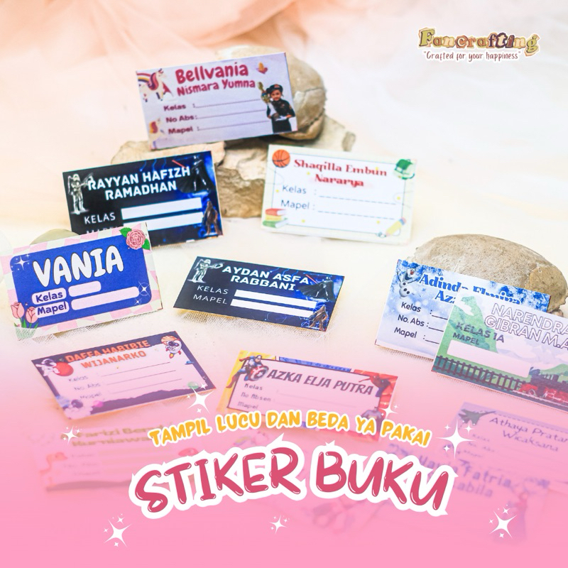 

STIKER BUKU MURAH ISI BANYAK DESAIN SESUAI REQUEST