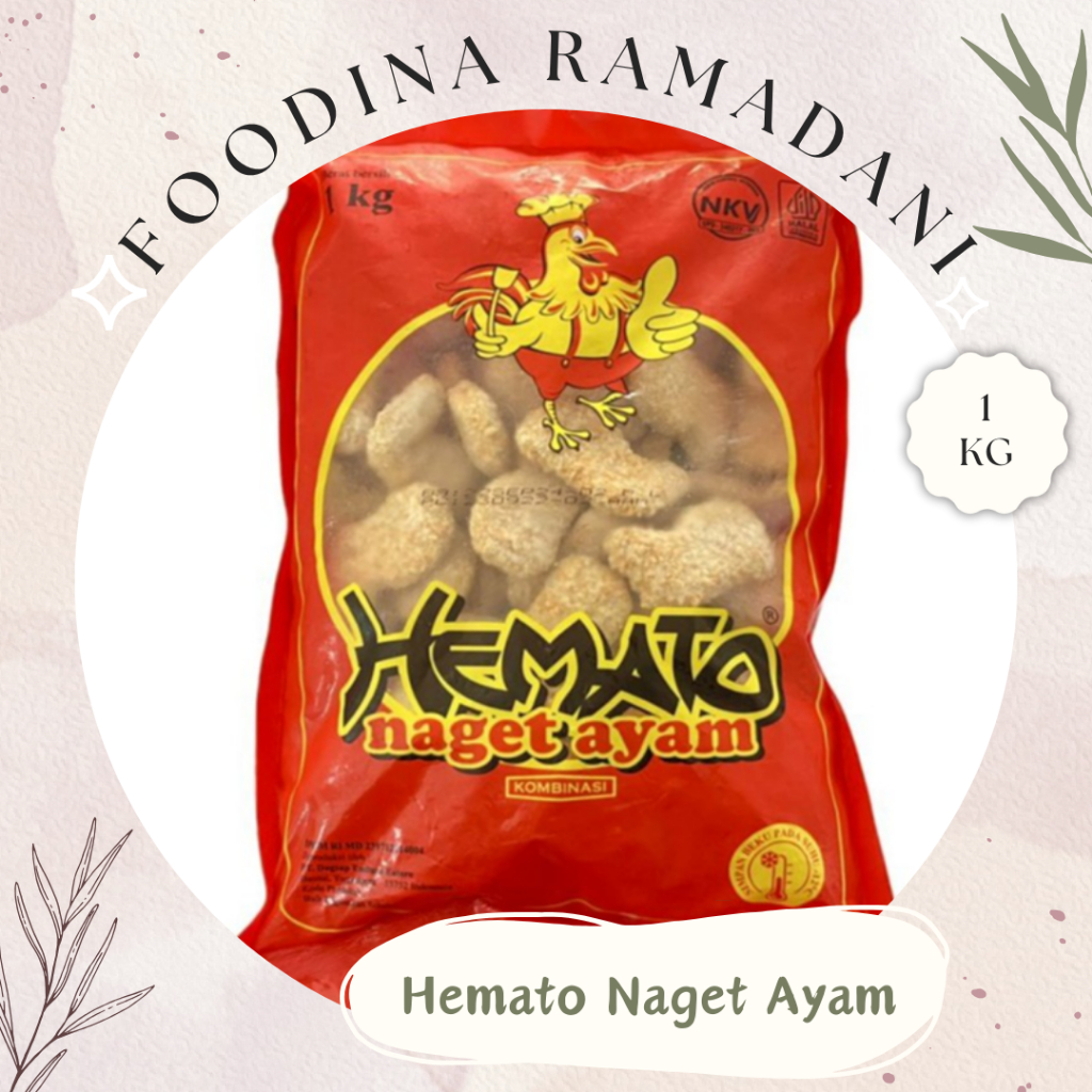 

HEMATO NAGET Ayam Kombinasi - Combination Chicken Nugget Fresh [ Berat 1.000gr ] Harga Per BKS