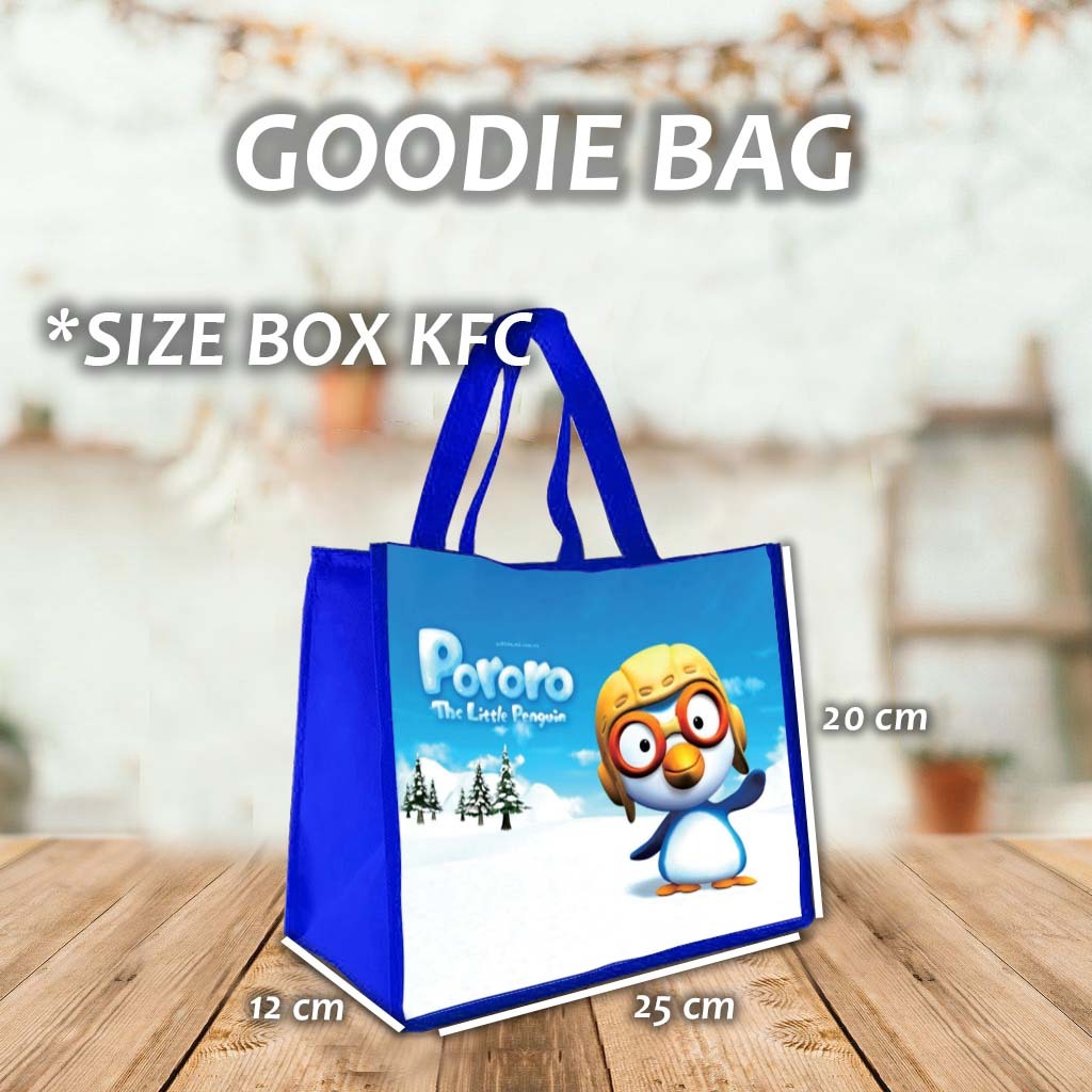 

Tas Ultah motif pororo Goodie Bag Souvenir Ulang Tahun Aqiqah Nama Foto Kartun Anak Lucu kode # 2