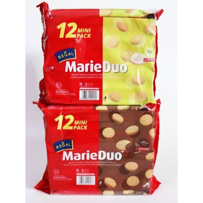 

Regal Marie Duo Sandwich pak isi 12 @20 gram