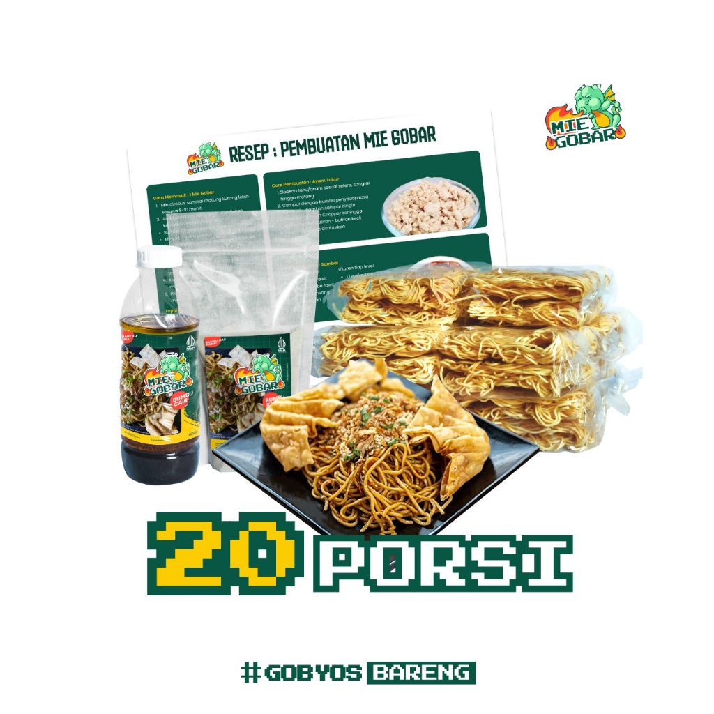 

20 Porsi Mie Gacoan Bahan Baku | Wizzmie | Mie Kober | Mie Gobar | BisnisKuliner