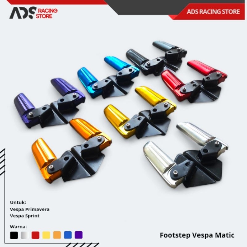 Footstep Vespa Matic / Footstep Vespa Primavera / Footstep Vespa Sprint / Pijakan Kaki Vespa
