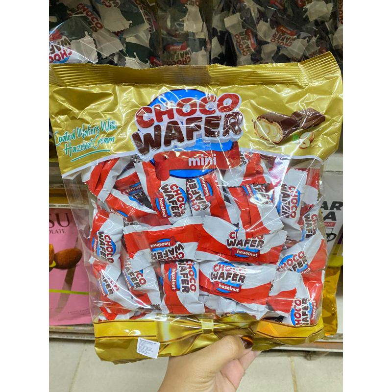 

ANL CHOCO COATED WAFER MINI 400 gr CHOCOLATE HAZELNUT CREAM / PEANUT / COCONUT