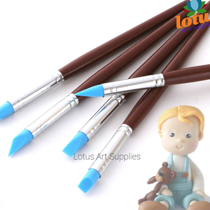 

DISKON SPESIAL Silicone Carving Tools Alat Pottery Clay Sculpting set 5 Small