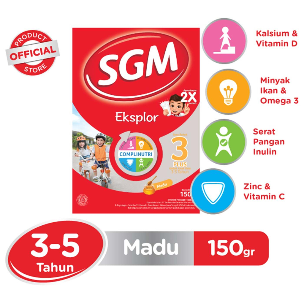 SGM eksplor 3+ madu 150 gram