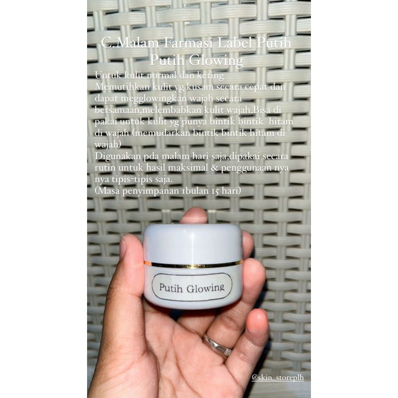 CM Putih Glowing