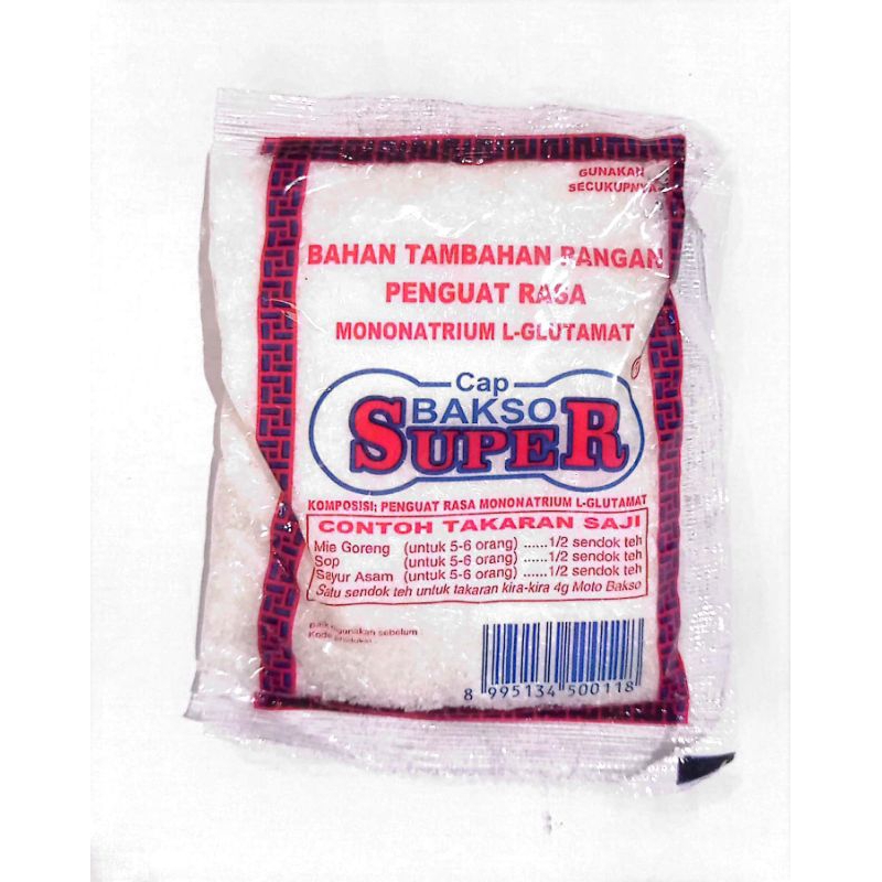 

PENYEDAP RASA CAP BAKSO SUPER 50 GR. JUAL PER 5 BUNGKUS @50 GR