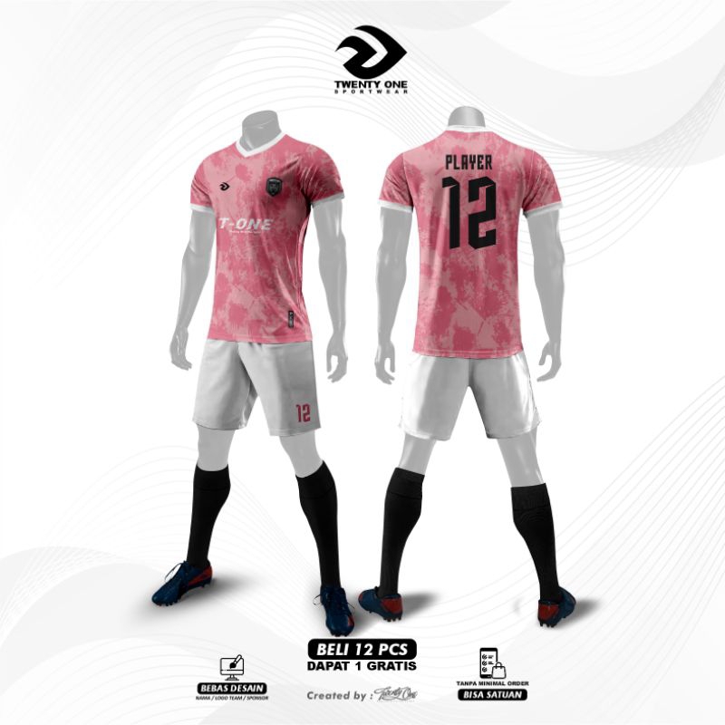 custom jersey futsal/sepakbola full print sublimasi free design logo