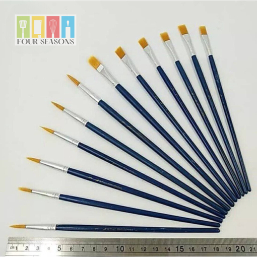 

MIX FLAT & POINTED TIPS BRUSH 12 PCS