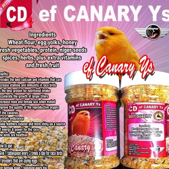 CD ef canary Ys botol kenari egg food fod cemilan burung