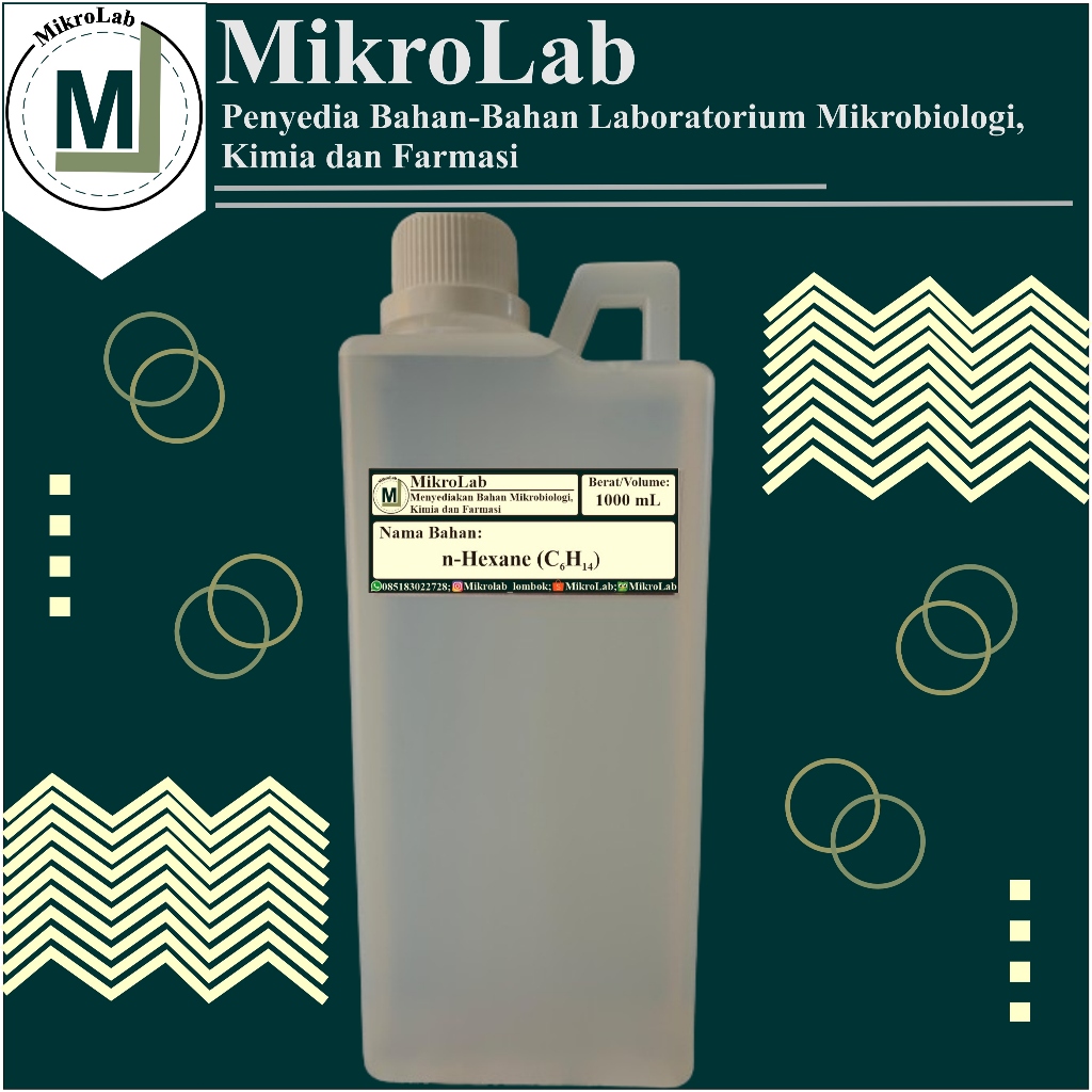 n - Hexane / n - Heksana  1000 mL (Grade Teknis)