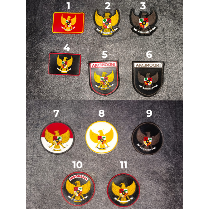 Patch rubber logo garuda