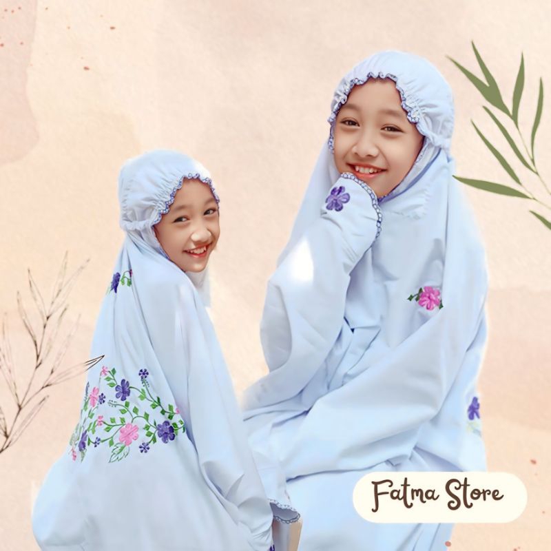 Mukena Anak Remaja SD SMP Mukena Terusan Adem Halus Usia 10-15th