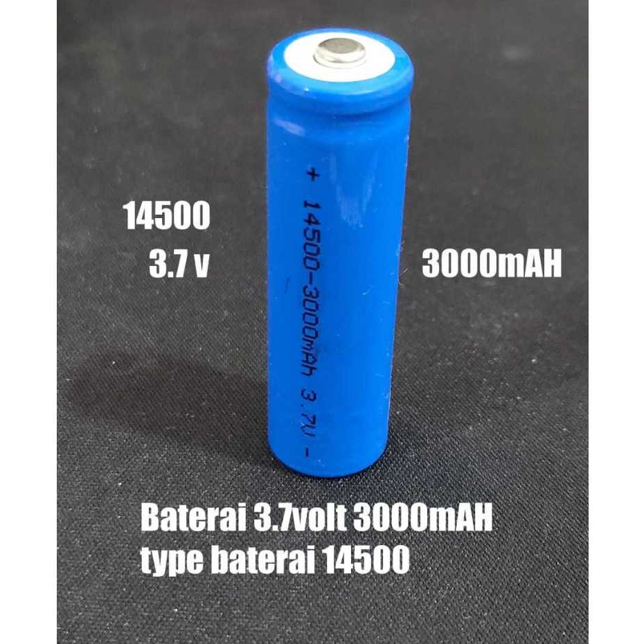 Baterai Cas Type 18500 3,7V 3000Mah Baterai senter