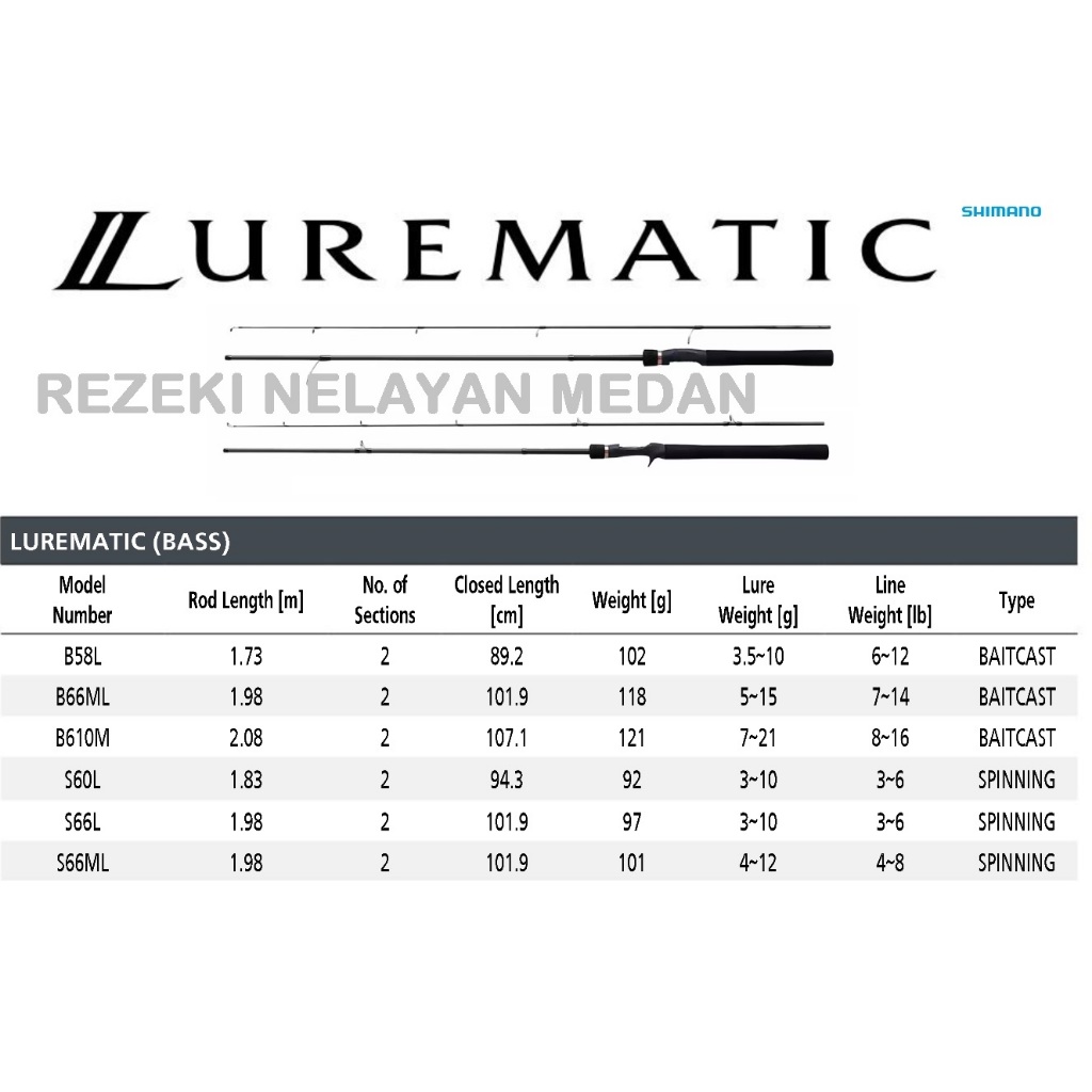 JORAN SHIMANO LUREMATIC BASS 2023