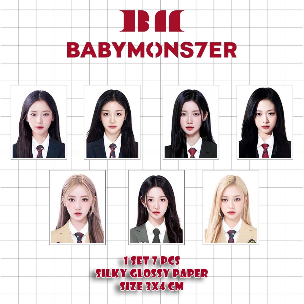 Baby Monster Pas Foto ID Photo 1 set 7 pcs