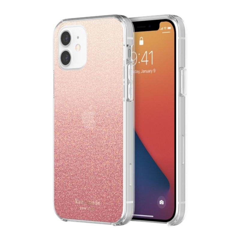 Original Kate Spade iPhone 12 Pro Max Mini Casing Case Cover Protective Hardshell Glitter Pink Bling