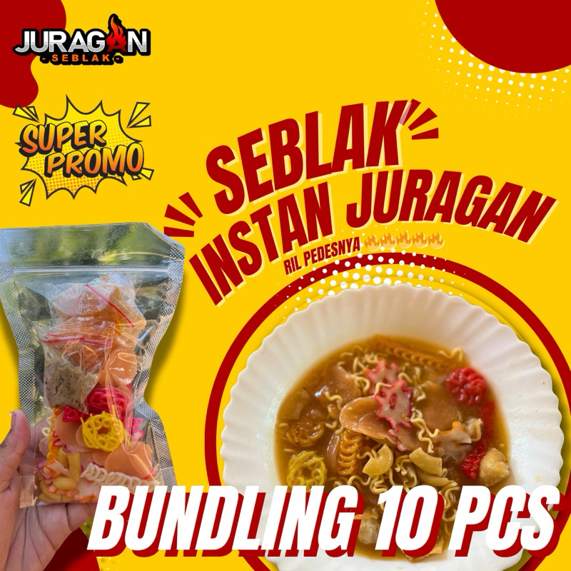 

PAKET BUNDLING SEBLAK ISI 10 PCS