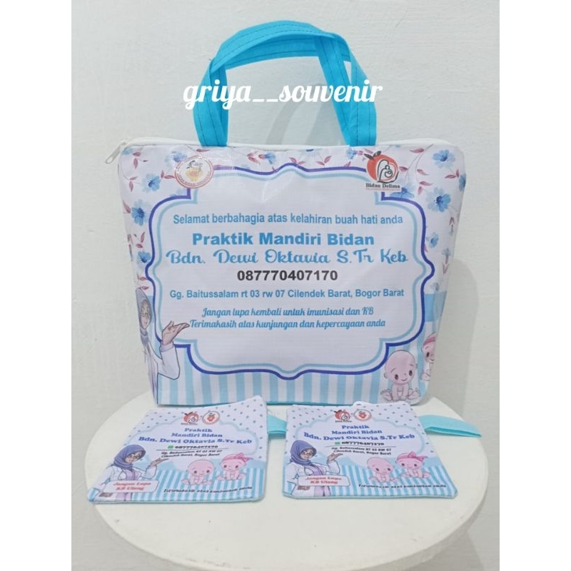

Satu Set Tas Souvenir Partus Plus Dompet KB Best Seller