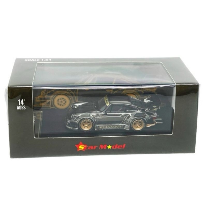 Star Model Porsche 930 RWB stella Artois black chrome street warrior weapon tarmac
