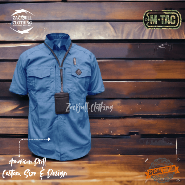 Kemeja Tactical M-TAC ORIGINAL Cream Lengan Pendek Baju Kantor Lapangan Reskrim Outdoor Activities
