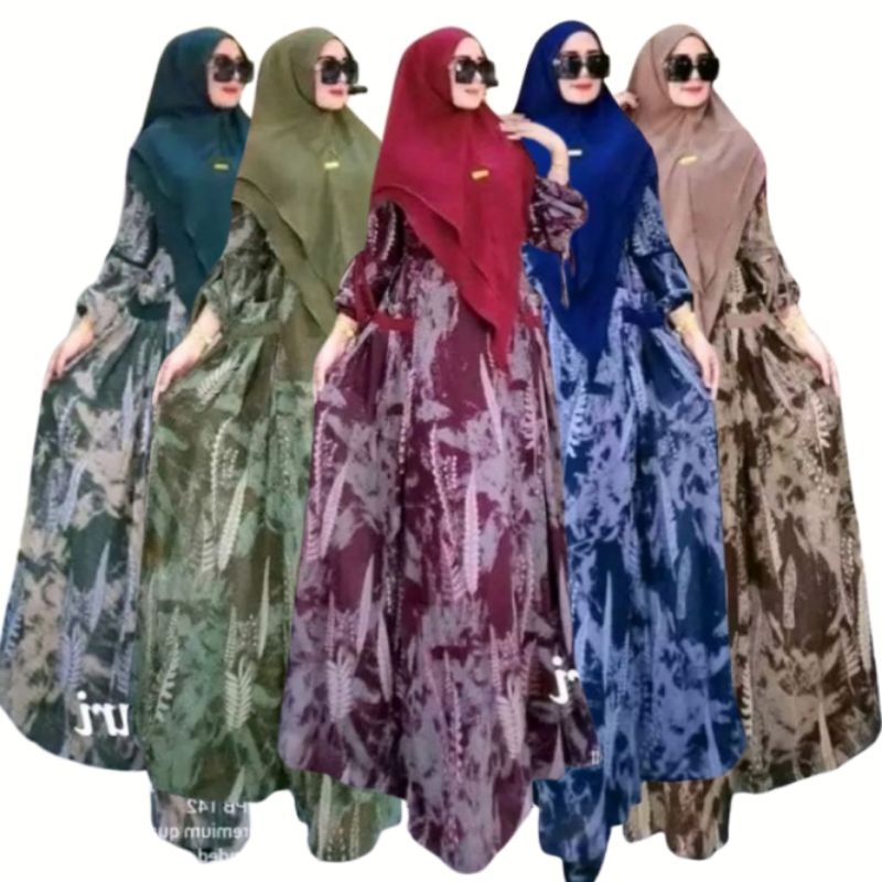 Gamis Syar'i Khadijah Busana Muslim Wanita Size XL-XXL