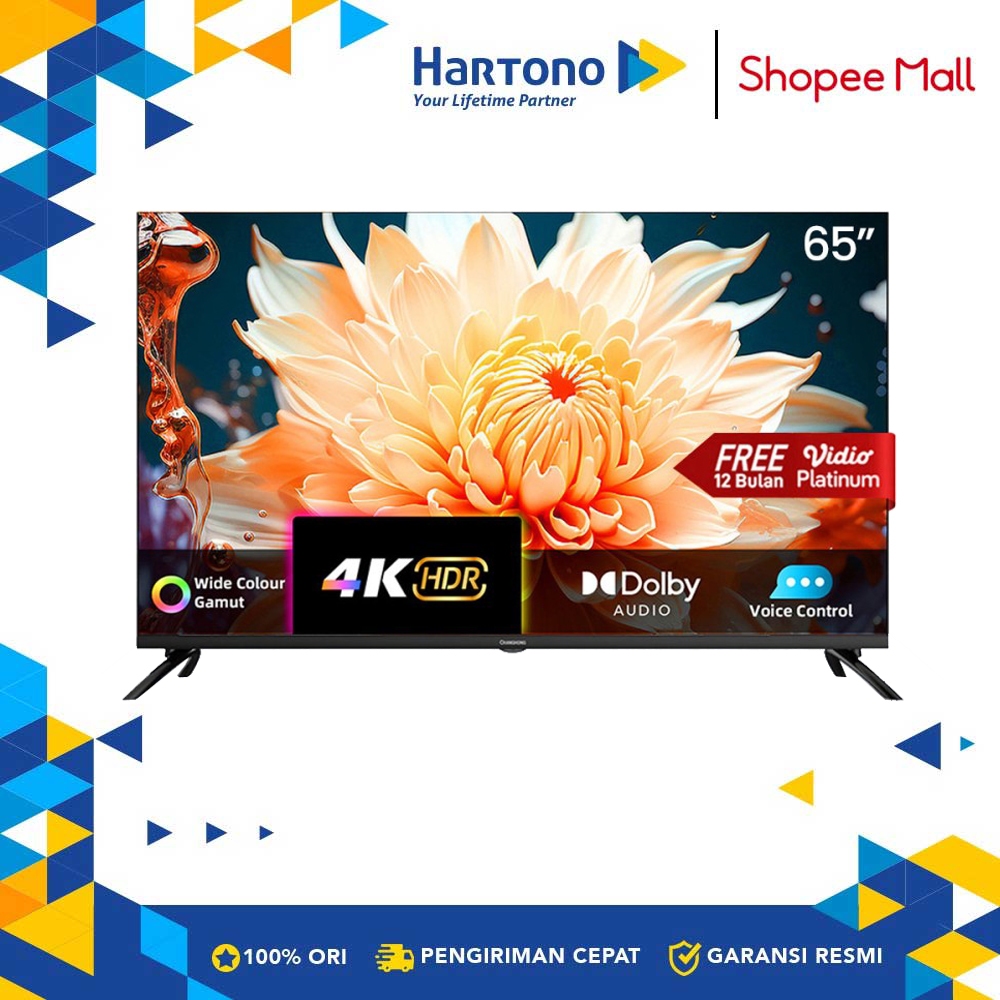 Changhong 65 Inch QLED 4K Google Smart Digital TV U65QCN1