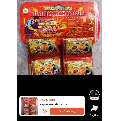 

Kapsul Buah Merah Papua kapsul Pegalinu