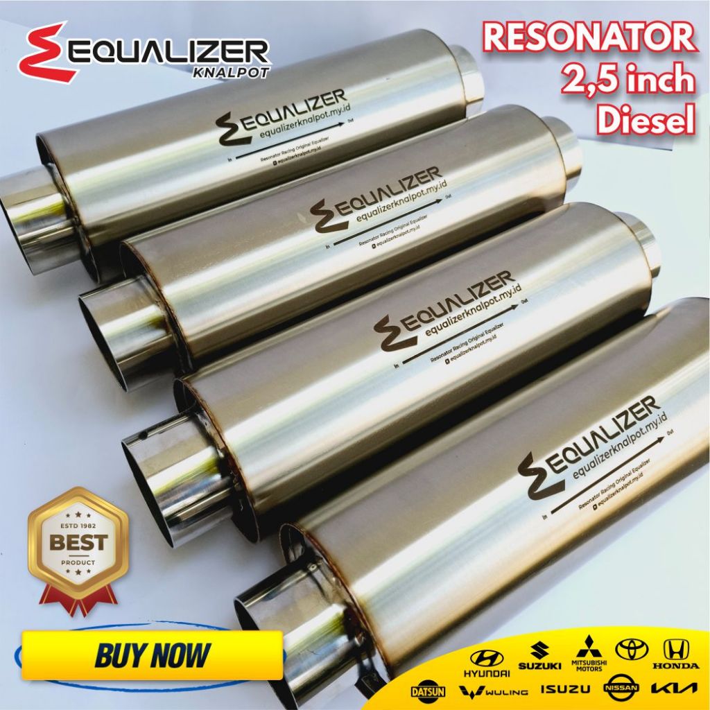 Resonator Knalpot Mobil Diesel Manual Matic Pajero Bass Fortuner Innova Reborn Bensin 2kd Solar Paje